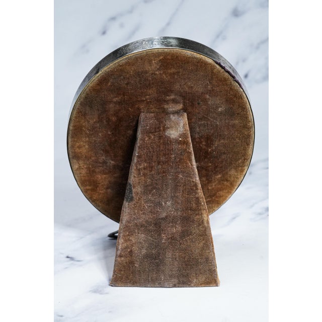 Elegant Large Art Nouveau Antique Sterling Silver Picture Photo Frame Easel Back For Sale - Image 10 of 12