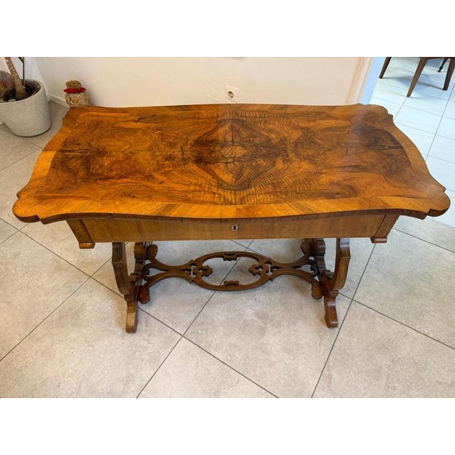 Antique Biedermeier Desk with Drawer For Sale - Image 15 of 18