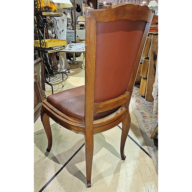 French Walnut Side Chairs - A Pair For Sale - Image 13 of 13