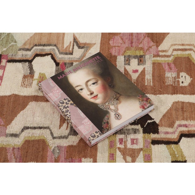 Chocolate Vintage Scandinavian Wool Kilim With Pictorials by Rug & Kilim, 1950-1959 For Sale - Image 8 of 8
