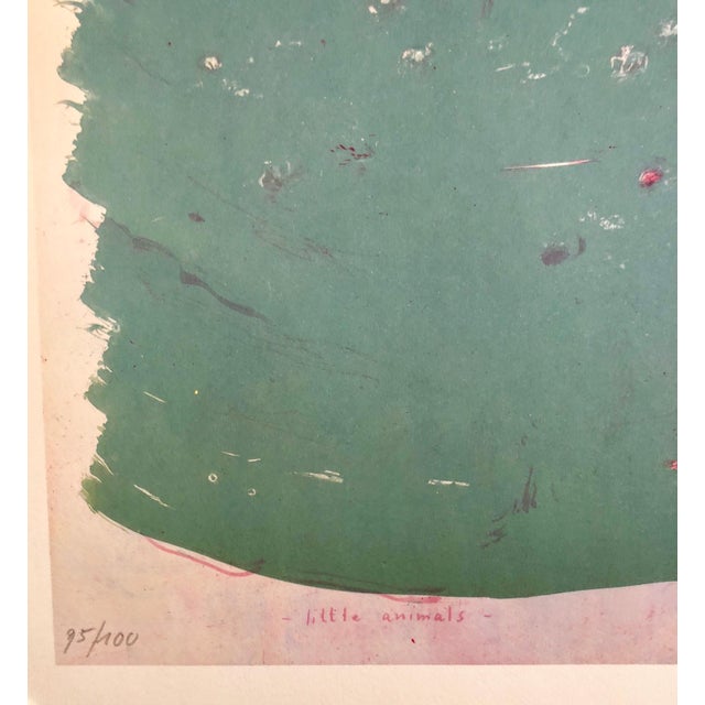 André Thomkins, 1970s Modernist Swiss Colorful Surrealism Signed Dada Lithograph Andre Thomkins For Sale - Image 4 of 6