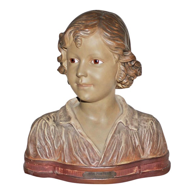 Antique French Terracotta Bust For Sale