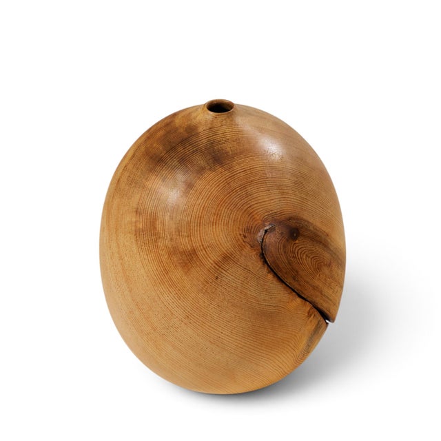 Mid 20th Century David Ellsworth Mid Century Hollow Form Vessel Pine Pot For Sale - Image 5 of 7