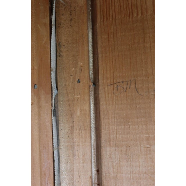 Sky Blue Late 20th Century Original Mountain Landscape Oil Painting by George Whitman For Sale - Image 8 of 12