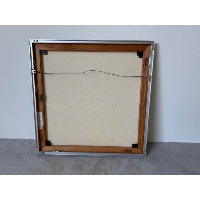 1985 N. Cianfrani Monochrome European Cityscape Oil on Canvas Painting, Framed For Sale - Image 11 of 11