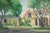 American 1970's California Neighborhood Landscape in Oil on Canvas by P. DeRosa For Sale - Image 3 of 5
