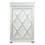 Hollywood Regency Style White Mirrored Cabinet With Diamond Lattice Doors For Sale - Image 10 of 17