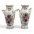 Rococo Raised White Enamel Vases with Floral Decor from Samson Paris, 1850s, Set of 2 For Sale - Image 3 of 9