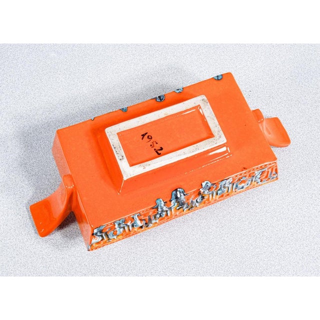Enamelled Ceramic Incense Burner by Roberto Rigon For Sale - Image 10 of 18