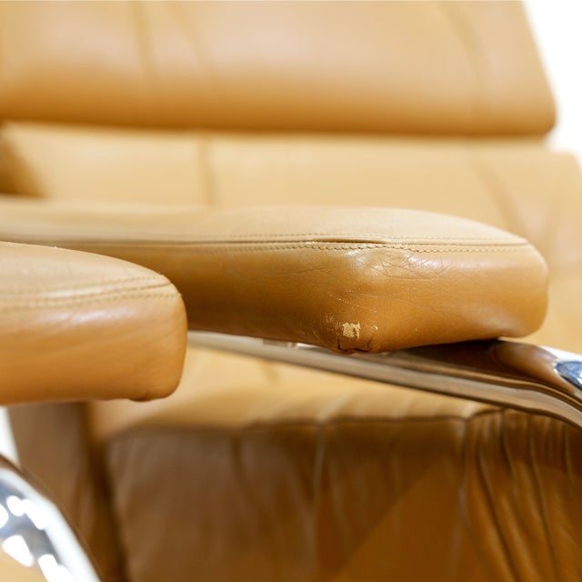 1970s Leather & Chrome 'Alpha' Sofa & Lounge Chair Set by Pieff Furniture Owned by Elton John For Sale - Image 14 of 18