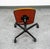 Mid Century Modern Office Chair Task Swivel Work Orange Rasmussen Labofa Work For Sale - Image 4 of 12