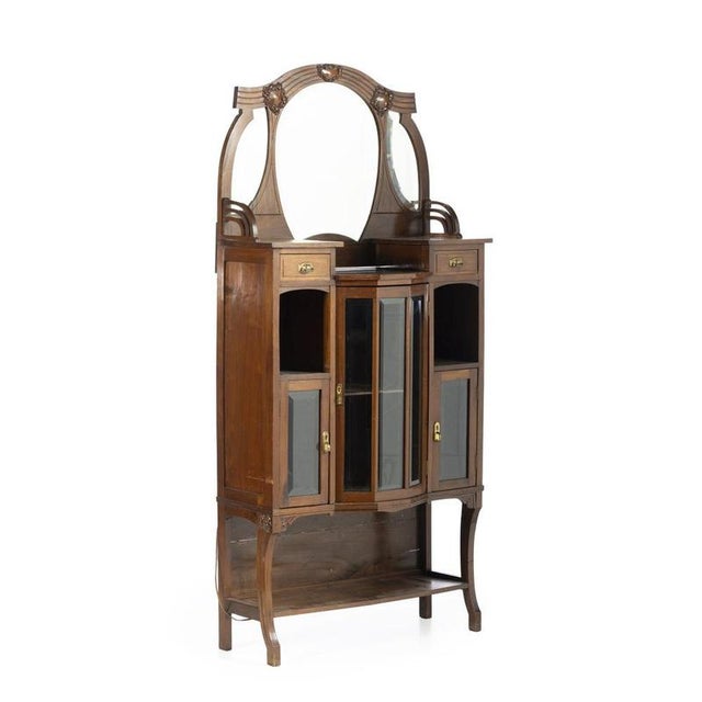 Art Nouveau Wardrobe in Mahogany For Sale - Image 6 of 6