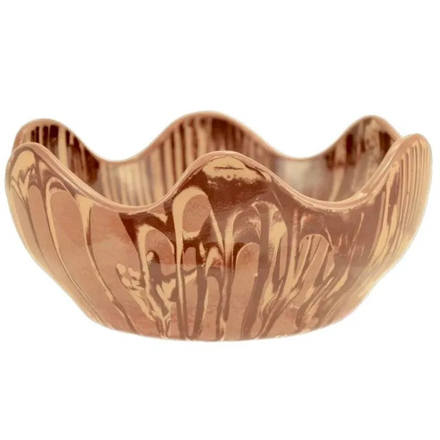 Farmhouse Studio Clay 9” Wave Rim Bowl For Sale - Image 3 of 6
