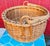 Late 19th Century Antique Hand-Woven Wood Splint Swing-Handle Basket For Sale - Image 5 of 6