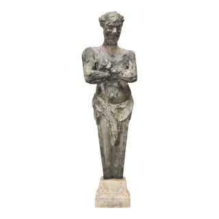 Hellenistic Greco-Roman Hermes Stone Marble Sculpture 5 Ft For Sale