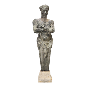 Hellenistic Greco-Roman Hermes Stone Marble Sculpture 5 Ft