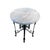 Metal Antique French Louis XIV Style Bronze & Marble Round End Table For Sale - Image 7 of 8