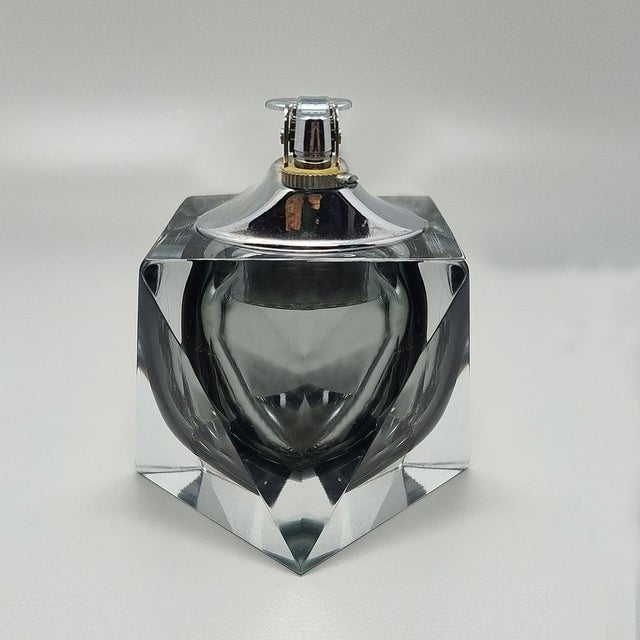 Flavio Poli Vintage Table Lighter in Murano Sommerso Glass by Flavio Poli for Seguso, 1960s For Sale - Image 4 of 7