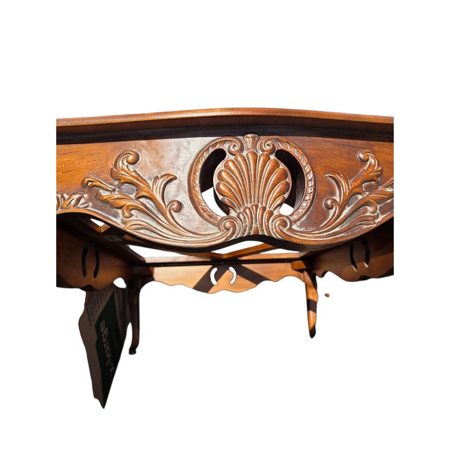 1990s Ethan Allen Coffee Table Legacy French Country Louis XV Style For Sale - Image 13 of 16