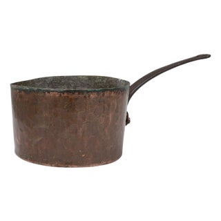 19th Century French Copper Pot For Sale