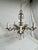 French Style Brass and Crystal Chandelier For Sale - Image 4 of 9