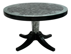 Maison Jansen Style, Hollywood Regency, Eglomise Mirror, Center Table, 20th C