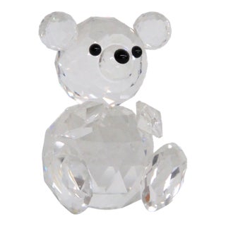 Swarovski Crystal Woodland Friends Teddy Bear 7637 Retired Mini Figurine 5076b For Sale