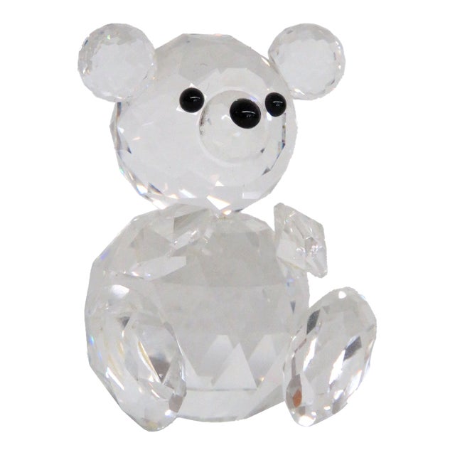 Swarovski Crystal Woodland Friends Teddy Bear 7637 Retired Mini Figurine 5076b For Sale