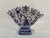 Ceramic Mid 20th Century Blue and White Majolica Tulip Vase, Tulipiere For Sale - Image 7 of 13