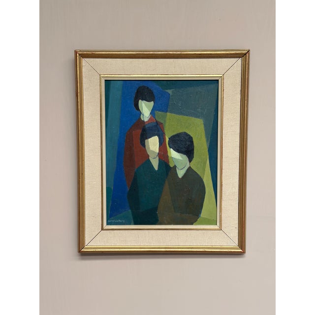 Sune Walberg, Figure Composition, 1960s, Oil on Panel, Framed For Sale - Image 12 of 18