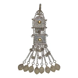 Antique Ottoman Pendant in Metal and Enamel, Turkey For Sale