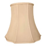 Large Silk Bell Shaped Linen Lamp Shade For Sale