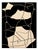 Modern Black and White Rectangular Meteor Rug by Tapis Studio for Hommés Studio For Sale