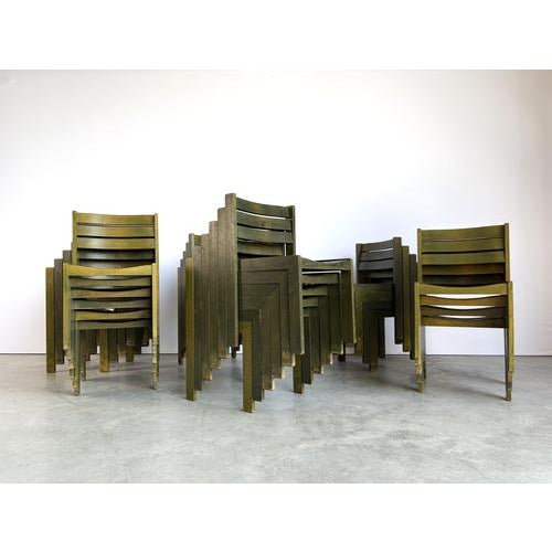 Green Vintage Stackable Dining Chair from Wilkhahn, 1970s For Sale - Image 8 of 10