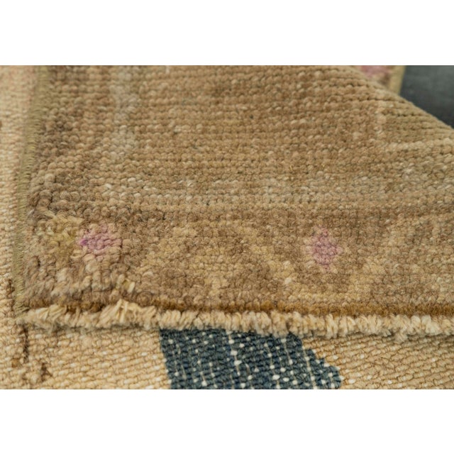 Turkish Mini Rug Oriental Hand Knotted Vintage Rug 1'6" x 2'11" #21142 For Sale In Houston - Image 6 of 8