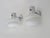 Metal Vintage Wall Sconces in Chrome Metal and White Glass, 1960s, Set of 2 For Sale - Image 7 of 11