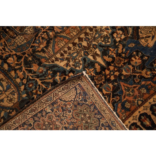 Antique Pictorial Farahan Sarouk Rug - 4'3" x 6'1" For Sale In New York - Image 6 of 12