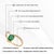 Handmade 14k Yellow Gold Natural Oval Emerald Diamond Bypass Ring Size 5.5 For Sale - Image 12 of 17