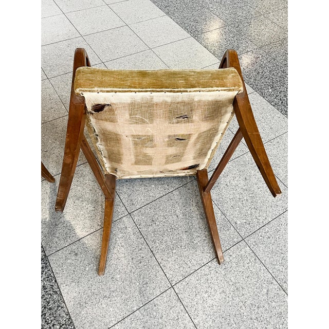 Mid-20th Century Paolo Buffa Walnut Armchairs - A Set of 4 For Sale - Image 11 of 12