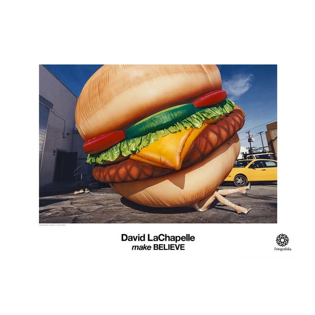 David Lachapelle Death by Hamburger Poster For Sale