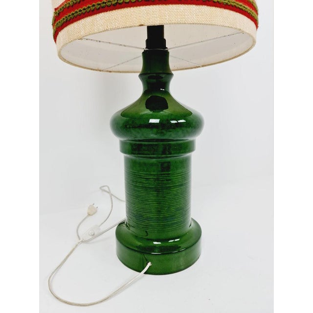 Large German Table Lamp with Ceramic Base, 1960s For Sale - Image 6 of 10