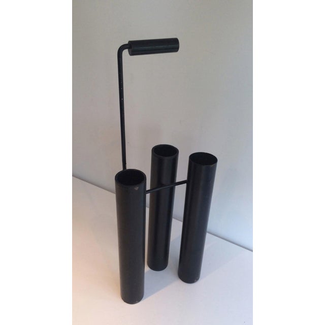 Design Black Lacquered Umbrella Stand For Sale - Image 4 of 8
