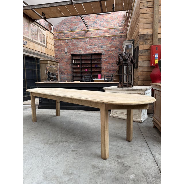 Large Oak Community Table, 1800s For Sale - Image 4 of 10