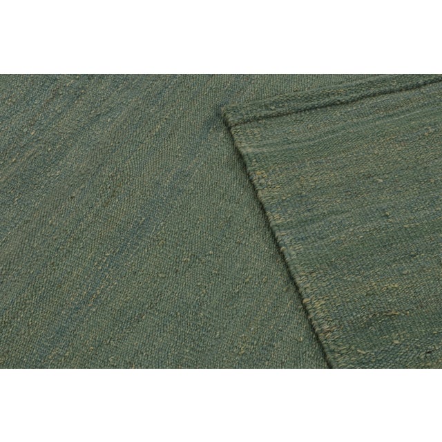 Textile Rug & Kilim’s Modern Kilim Rug, in Teal Tones, With Muted Patterns For Sale - Image 7 of 7