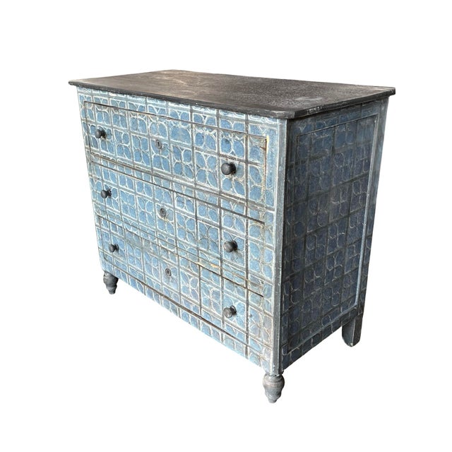 Antique Italian Chest of Drawers in Painted Walnut For Sale - Image 13 of 18