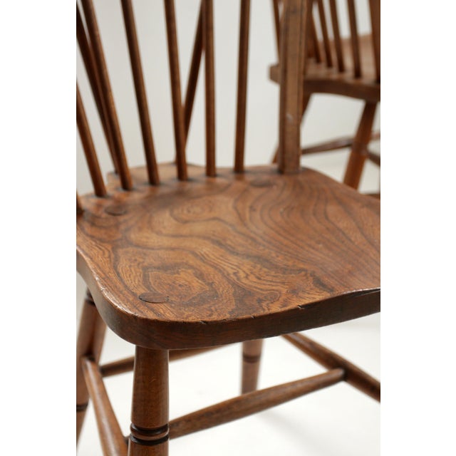 19th Century British Military Windsor Chairs, Set of 4 For Sale - Image 11 of 18