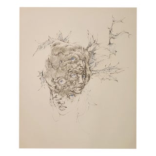 Hans Bellmer, Blue Eyes, 1972, Engraving For Sale