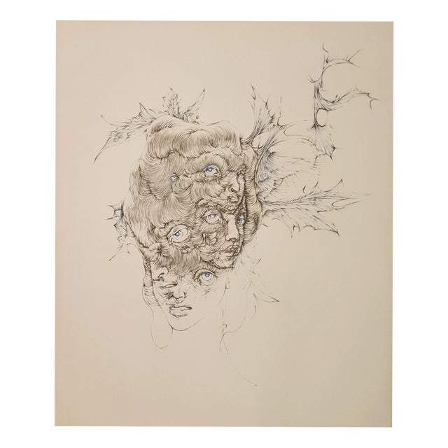 Hans Bellmer, Blue Eyes, 1972, Engraving For Sale