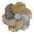 3 Ct Natural Fancy Color Diamond Flower Ring in 18 Karat Multi Color Gold Size 6 For Sale