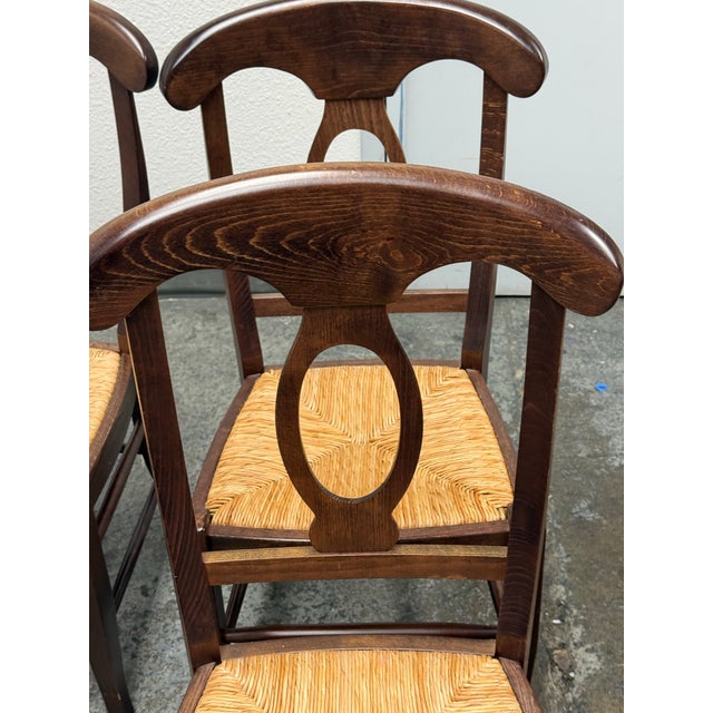 Wood Pottery Barn Napoleon Dining Chairs, Set of Four For Sale - Image 7 of 12